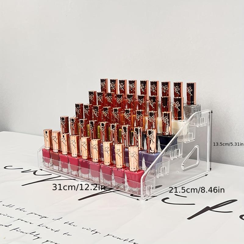 Transparent Makeup Desktop Storage Box Nail Polish Organizer