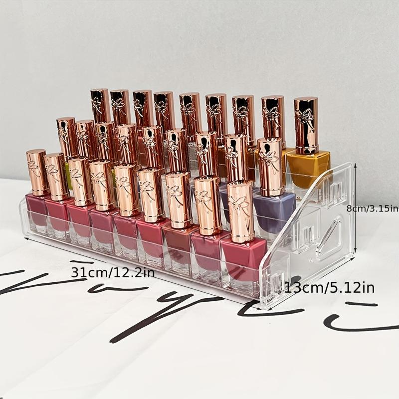 Transparent Makeup Desktop Storage Box Nail Polish Organizer