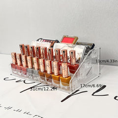 Transparent Makeup Desktop Storage Box Nail Polish Organizer