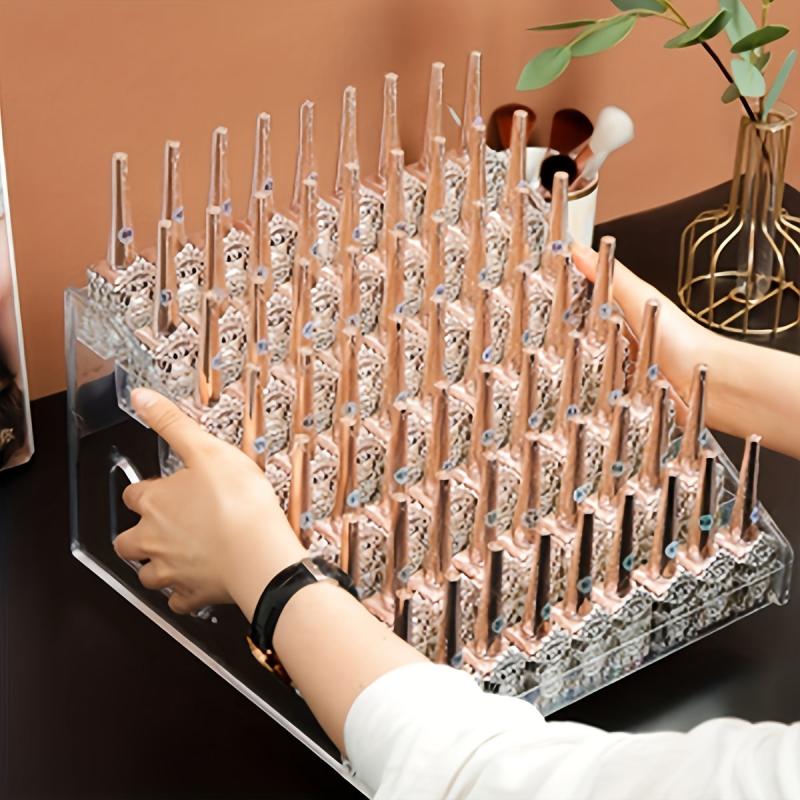 Transparent Makeup Desktop Storage Box Nail Polish Organizer