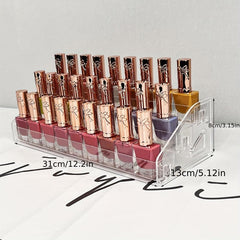 Transparent Makeup Desktop Storage Box Nail Polish Organizer