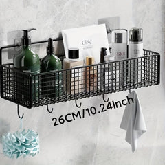 Wall Mounted Bathroom Storage Rack Adhesive Shower Caddy