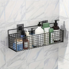 Wall Mounted Bathroom Storage Rack Adhesive Shower Caddy