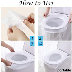 6pcs Disposable Toilet Seat Cover Portable Safety Travel Bathroom Pad