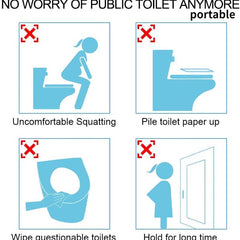 6pcs Disposable Toilet Seat Cover Portable Safety Travel Bathroom Pad