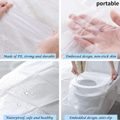 6pcs Disposable Toilet Seat Cover Portable Safety Travel Bathroom Pad