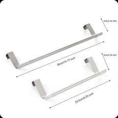 Stainless Steel Towel Rack Bathroom Cupboard Hanger Cabinet Shelf