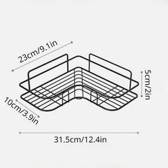 Punch Triangle Bathroom Shelf Wall Hanging Corner Rack