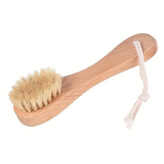 Natural Wooden Exfoliating Brush for Skin Cleansing