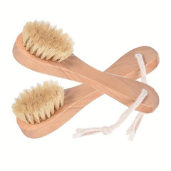 Natural Wooden Exfoliating Brush for Skin Cleansing
