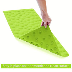 Non Slip Bathtub Mat Soft Rubber Bathroom Bathmat with Strong Suction Cups