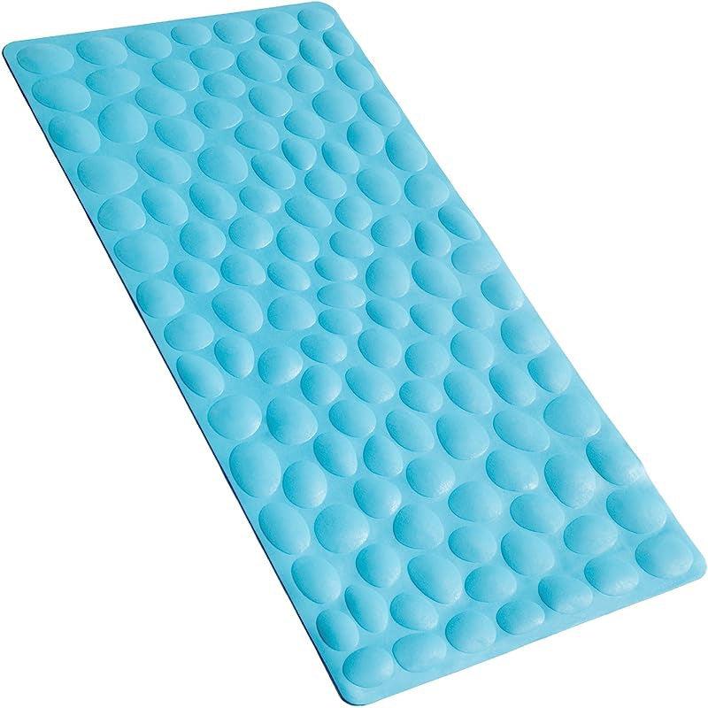 Non Slip Bathtub Mat Soft Rubber Bathroom Bathmat with Strong Suction Cups