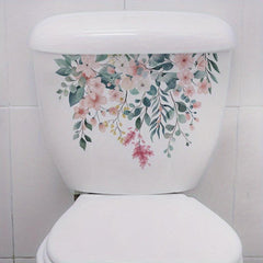 Waterproof Plant Flower Toilet Seat Cover Decal Self Adhesive Sticker