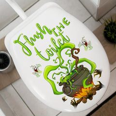 1PC Halloween English Cooker Toilet Sticker Room Decor