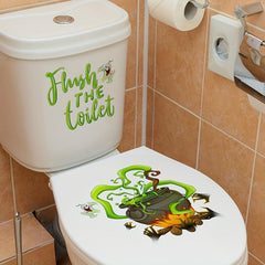 1PC Halloween English Cooker Toilet Sticker Room Decor