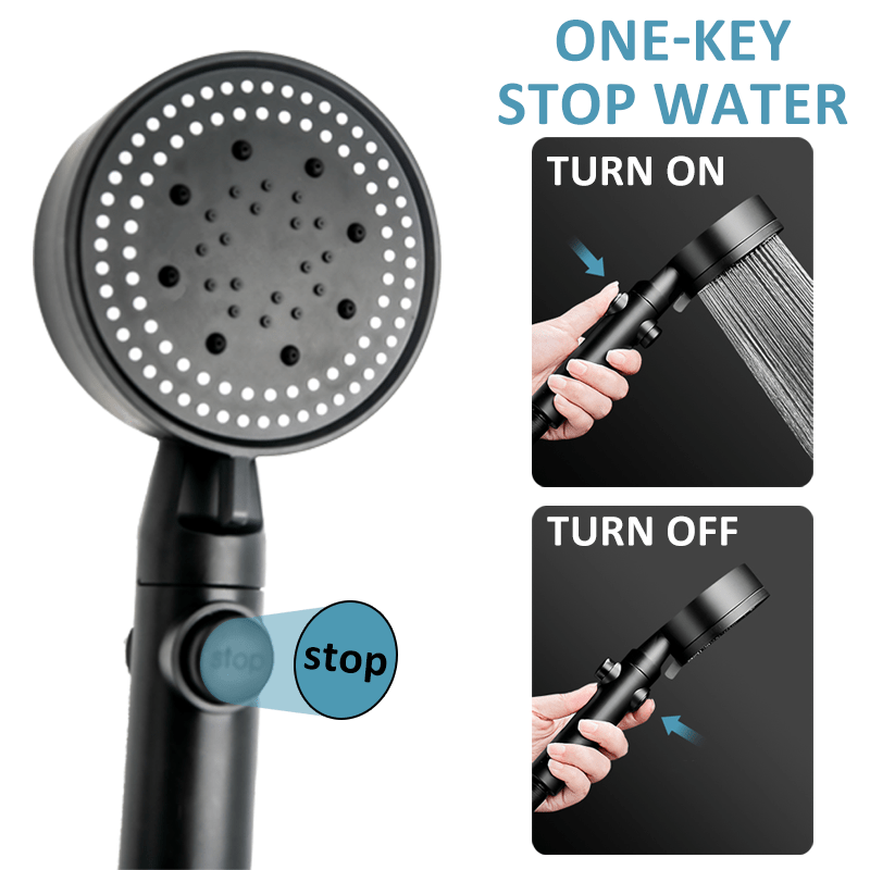 Supercharged Shower Head Five-speed Sprinkler Set