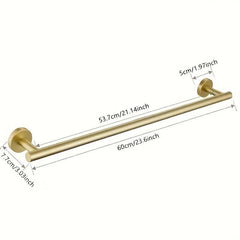 Stainless Steel Towel Bar Shower Towel Rack Wall Mounted Bathroom Holder