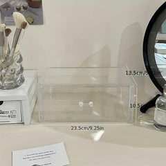 Acrylic Vanity Table Cosmetic Storage Box with Drawer