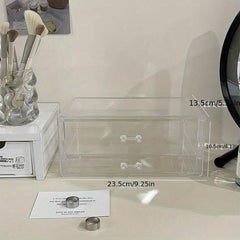 Acrylic Vanity Table Cosmetic Storage Box with Drawer