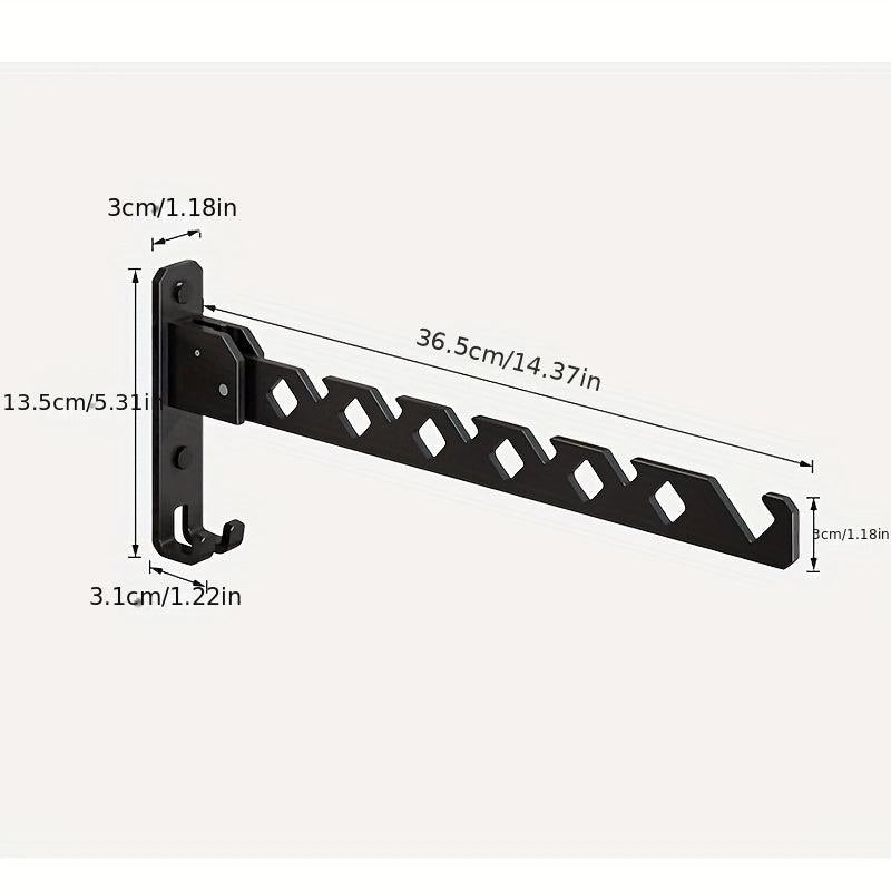 Wall Mounted Clothes Drying Rack Space Saving Easy to Use