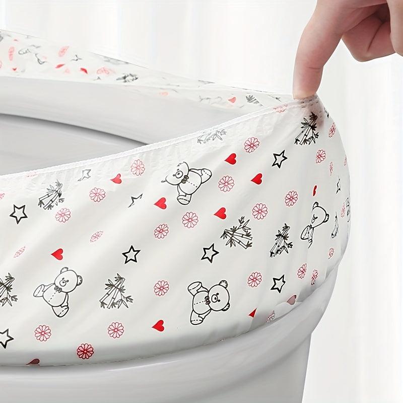 10pcs Disposable Toilet Seat Covers Large Waterproof Potty Covers Germ Protect