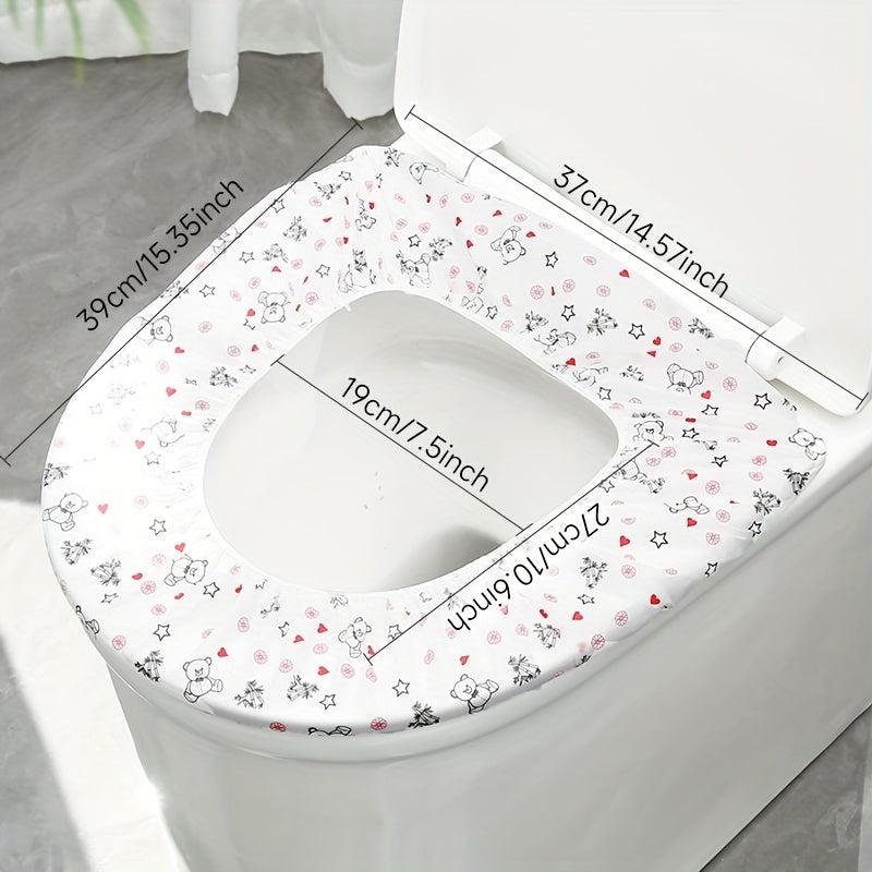 10pcs Disposable Toilet Seat Covers Large Waterproof Potty Covers Germ Protect