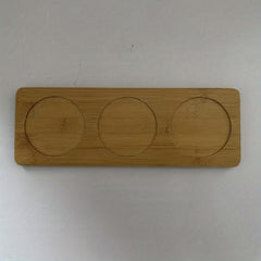 Wood Vanity Tray Bathroom Storage Organizer Plate Countertop Holder for Perfume
