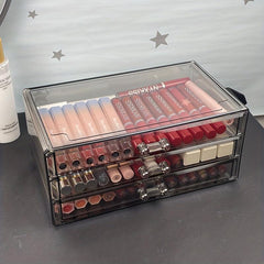 Acrylic Lipstick Storage Box Eyeshadow Makeup Organizer Dustproof Drawer Box