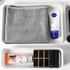 Japanese Style Cosmetic Storage Box Desktop Organiser Drawer Divider Grid Box