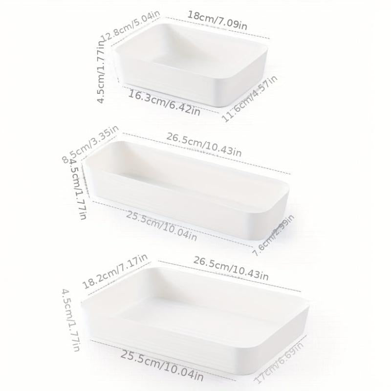 Japanese Style Cosmetic Storage Box Desktop Organiser Drawer Divider Grid Box