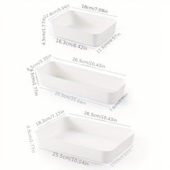 Japanese Style Cosmetic Storage Box Desktop Organiser Drawer Divider Grid Box