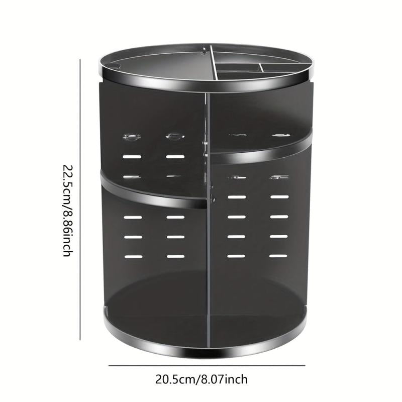 360u00b0 Rotating Makeup Organizer Adjustable Storage Rack