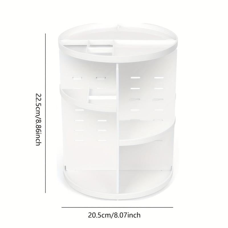 360u00b0 Rotating Makeup Organizer Adjustable Storage Rack