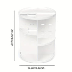 360u00b0 Rotating Makeup Organizer Adjustable Storage Rack