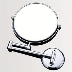 Stainless Steel Wall-Mounted 8-Inch 3X Magnification Makeup Mirror