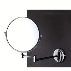 Stainless Steel Wall-Mounted 8-Inch 3X Magnification Makeup Mirror