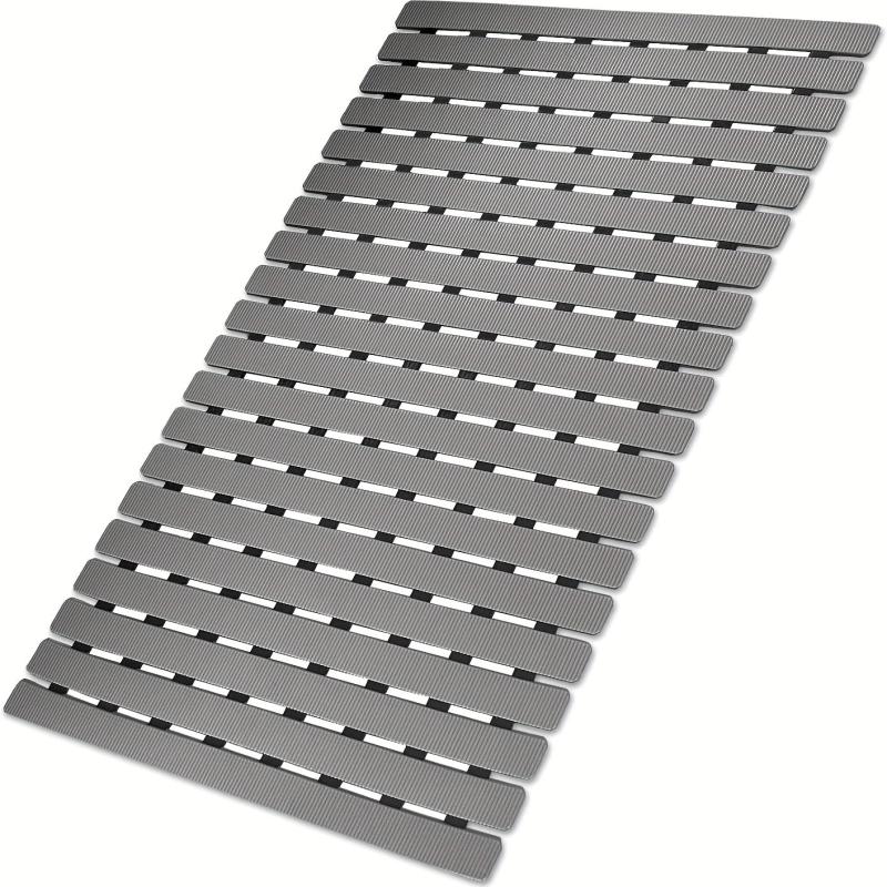 Non Slip Bath Rug with Drain Holes and Suction Cups