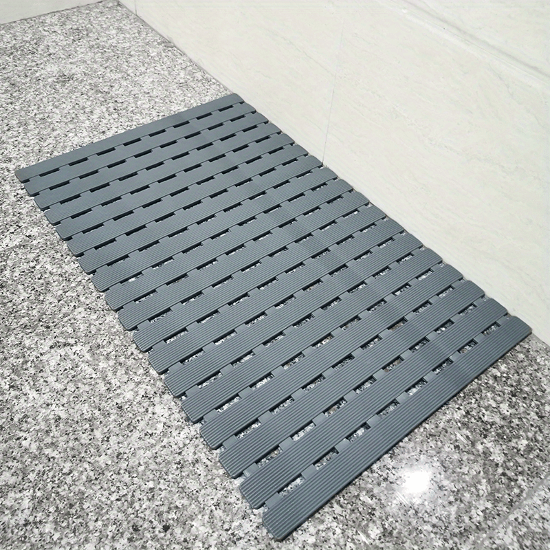Non Slip Bath Rug with Drain Holes and Suction Cups