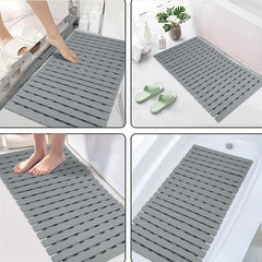 Non Slip Bath Rug with Drain Holes and Suction Cups