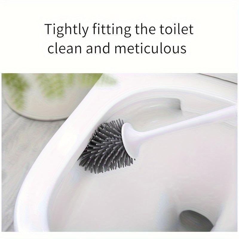 Toilet Brush with Holder Box Floor Standing Cleaning Tool