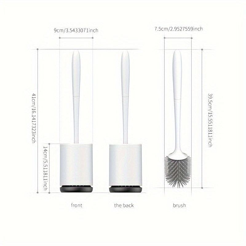 Toilet Brush with Holder Box Floor Standing Cleaning Tool