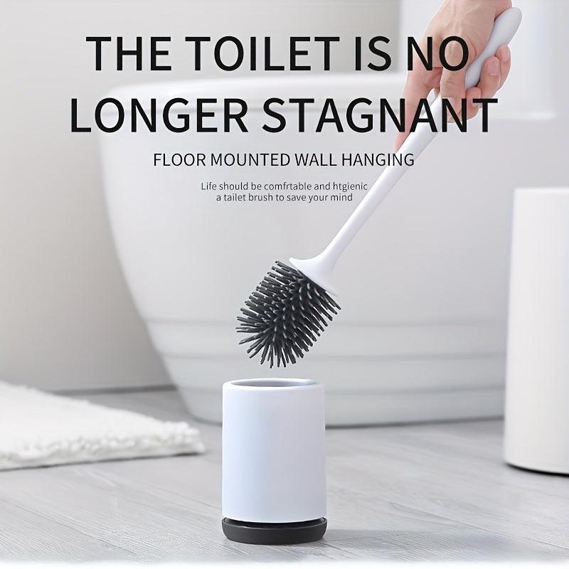 Toilet Brush with Holder Box Floor Standing Cleaning Tool