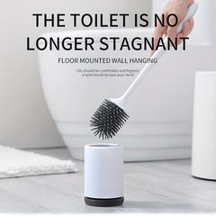 Toilet Brush with Holder Box Floor Standing Cleaning Tool