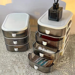 3 Layer Jewelry Box Storage Organizer Cosmetics Desktop Decorations