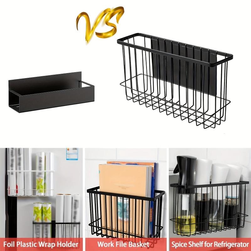 Magnetic Basket Organize Shelf Rack For Refrigerator Office File
