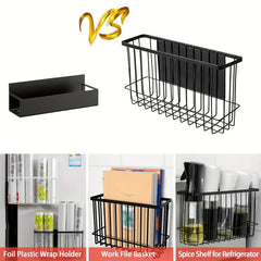 Magnetic Basket Organize Shelf Rack For Refrigerator Office File