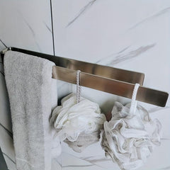 Stainless Steel Towel Bar Wall Mounted Holder for Bathroom Shower