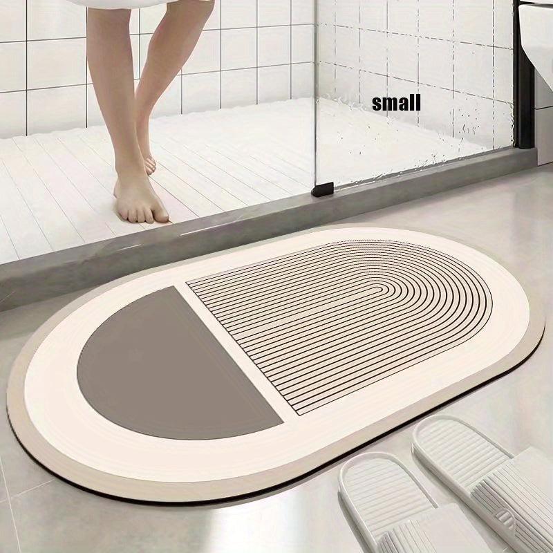 1pc Diatom Mud Floor Mat Bathroom Water Absorption Anti Slip Pad