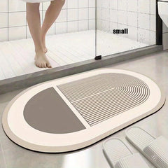 1pc Diatom Mud Floor Mat Bathroom Water Absorption Anti Slip Pad