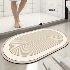 1pc Diatom Mud Floor Mat Bathroom Water Absorption Anti Slip Pad